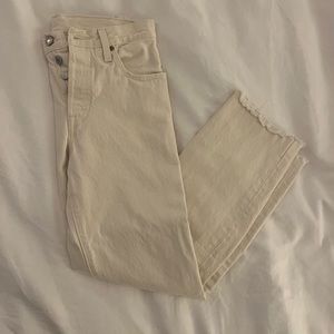 Levis 501s cropped
